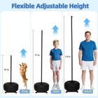 Upgrade Heavy Duty Tetherball Set  Tetherball Ball And Rope And Pole  Adjustable