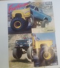 Frankenstein Monster Truck Poster  1984 Pinup 2 Pages Off Road Magazine June