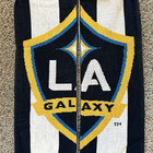 La Galaxy Mls Adidas Navy Gold White Jacquard Scarf Soccer Football 