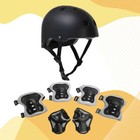 Children Safety Protection Gear Knee Elbow Pads With Helmet Wrist Guards 7 In 1