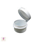 Cosmetic Hinge Jars Empty Plastic Beauty Sample Container 3 Ml White  50  5004