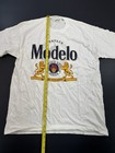 Modelo Mexican Beer T-shirt Men   s Sz Large White Graphic Print Brand New