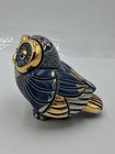 Vintage Rosa Rinconada Blue Owl Gold   Silver Accent Rare Signed