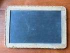 Antique Double Sided Slate Chalkboard W felt   Twine Trim 7   x 11    1800s