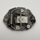 1982 Us United States Coast Guard Helicopter   Boat Ship Flag Pewter Belt Buckle