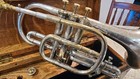 Antique Rare 1860 Seltmann Civil War Cornet Vintage Missenharter Besson Engraved