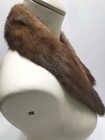 Vtg Dark Brown Mink Fur Shawl Collar For Coats dresses sweaters Or Projects 27 