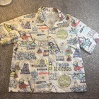 Timberland Men s Shirt With All Over Logo Nature Med Button Down