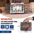 Workpro 476pcs All-purpose Dremel Rotary Tool Accessories Kit With Storage Case
