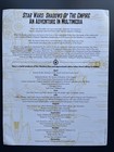 Star Wars Shadows Of The Empire Sell Sheet Poster 1996 8 5  X 11  Excellent