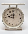 American Farmhouse Scale   Clock  Rustic White  Tested   Works