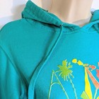 Volcom Aloha Graphic Hoodie Teal Green Pullover Sweatshirt Small