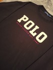 Polo Ralph Lauren Crewneck Pullover Spellout Sweater Men Medium Black Smart