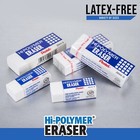 Pentel Hi-polymer Block Eraser  Large  White  Pack Of 10  zeh10pc10 