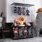 3-shelf Glass Display Cabinet 49 3 freestand Bookshelf  Storage Cabinet W 2 Door