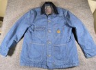 Vintage Big Ben Wrangler Denim Chore Coat 44 46 Blanket Lined Barn Jacket Usa 