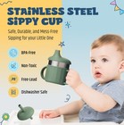 Baby Sippy Cup  100  Silicon Training Stainless Steel Kids Cups With Silicon    