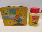 Peanuts Metal Lunchbox   Thermos 1973 Yellow