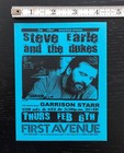 Steve Earle Vtg 2003 Concert Promo Handbill First Avenue Minneapolis  Mn Rare