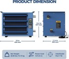 Alorair 50 000 Btu Hydronic Hanging Heater Aluminum-tube Heat Exchanger