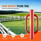 Uimoso Fence Post Driver With Handles 4 11 In Inner Diameter T Post Pole Pounder