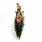 Vtg Venetian Gondola Figurine  Porcelain Italy Romantic Boat Scene 12 x5  - Read