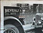 1938 Oldsmobile Auto Car Accident Photo Beverly Ma Corner House Tea Room Rare
