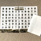 Ww1 British Infantry Regiment Cap Badges Identification Guide A2 Poster - Folded