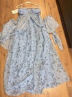 Mydress Convertible Floral Chiffon Sleeveless Bridesmaid Dress Blue gray 10