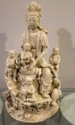 Vintage Rare Find Chinese Blanc De Chine White Porcelain Kwan Yin Figurine-19  h