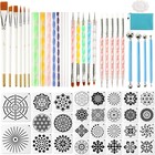 Mandala Dotting Tools Painting Kit  58pcs Dotting Tools For Painting Diy Rock   