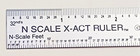 N Scale Stainless Steel Ruler  1 160 Inch feet Scale Made In Usa  6  L X 3 4  W