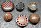 24 Assorted Vintage Buttons   Vegetable Ivory  Synthetic  E775