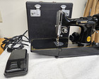 Vintage Singer Featherweight Sewing Machine Cat  3-120 Working W  Case And 2 Key