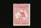 1913 First Watermark 1d Red Die 1 Kangaroo Flaw West Of Tasmania 2  b  Fa  250