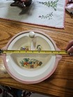 Vintage Excello Child s Feeding Warming Dish Rubber Bottom Mexican Theme