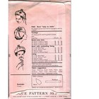 Vintage 1958 Vogue Pattern 9462 Sally Victor Beret Hat Millinery Easy To Make