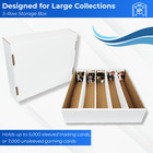 Bundle Of 25 - 5000ct 5-row Cardboard Trading Baseball Gaming Card Storage Boxes