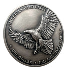 2023 Sioux Nation North American Bald Eagle Uhr Antiqued 1 Oz Silver Coin