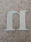 Blue Industrial Salvage 8  Aluminum Metal Sign Letter  n  Eight Inches Tall 