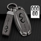 New Metal Key Fob Case For Infiniti Q50 Q60 Qx50 Qx55 Qx60 Accessories