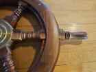 24  Maritime Boat ship Wooden Helm Wheel Brass Hub Wall Decorative