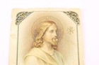 Vintage French Antique Die Cut Holy Card - Peace To You - Jesus Bouasse Paris Fr