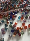 Vintage Czech Glass Beads Mixed Lot Picasso Finish Faceted Jewelry Making Craft