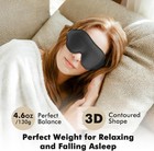Weighted Eye Mask For Sleeping  3d Contoured Sleep Mask Blackout With Adjustable