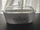 Corning Ware Blue Cornflower 4 Qt Baking Casserole Cover Lid A-84-b Usa