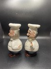 Vintage Japanese Chef Salt   Pepper Shaker Set