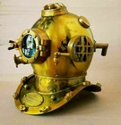Brass Marine Antique Finish Boston Scuba Mark V Us Navy Sea Divers Diving Helmet