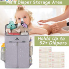 Hanging Diaper Caddy  Portable Diaper Organizer Stacker  Nursery Storage For Cha