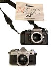 Vintage 35mm Slr Film Camera Lot Canon Ae-1 Nikon N2020af Lenses Flash Manuals 